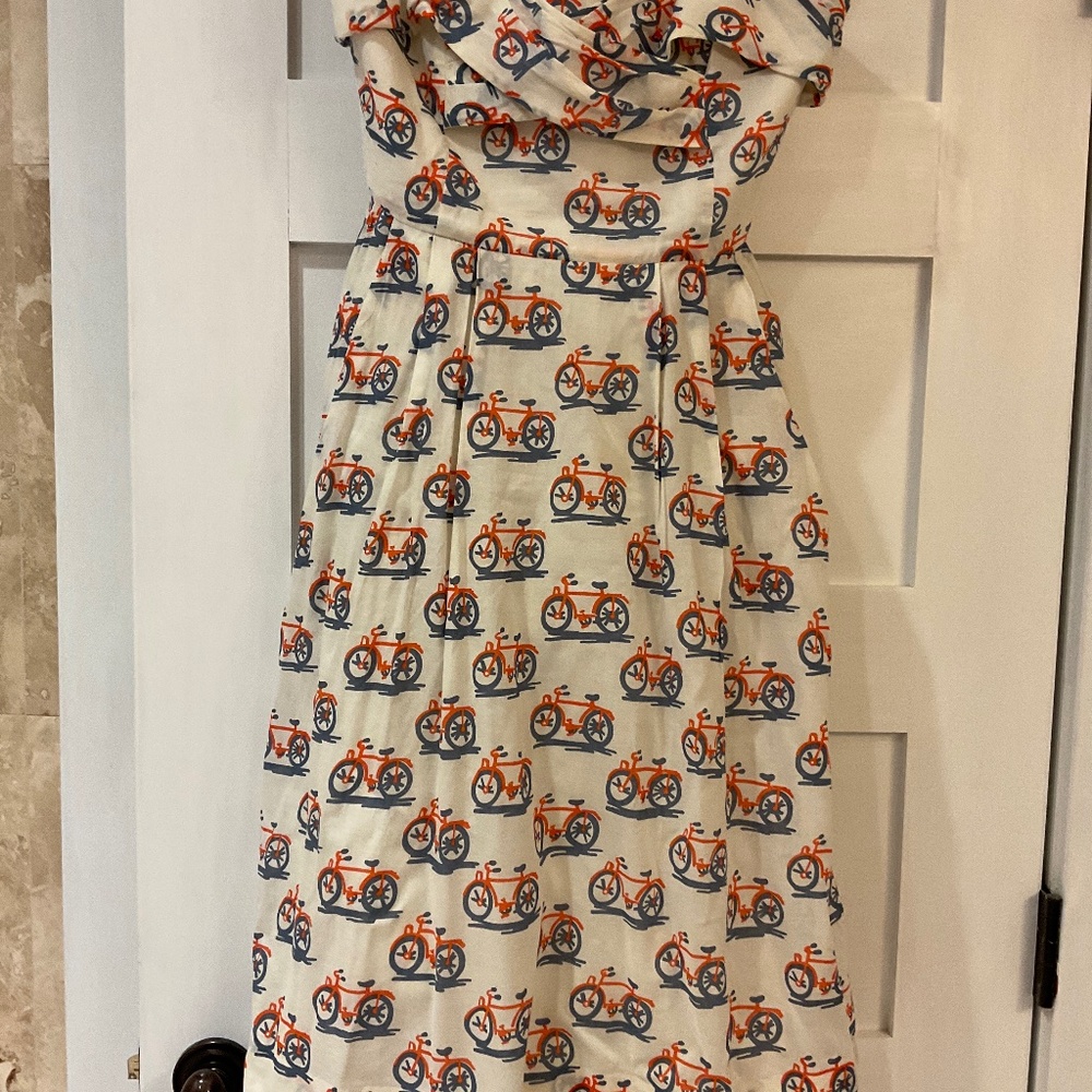 Strapless Anthropologie Bicycle dress